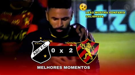 Abc X Sport Melhores Momentos Da Partida Copa Do Nordeste