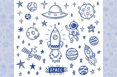 Space Doodle Set Space Doodles Doodles Pattern Drawing