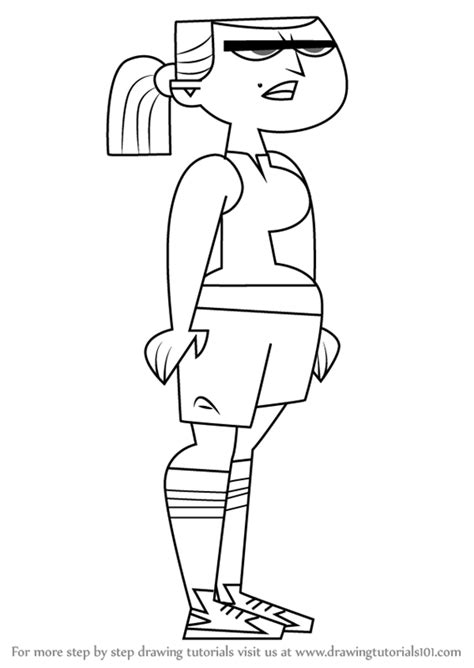 How To Draw Eva From Total Drama Total Drama Step By Step