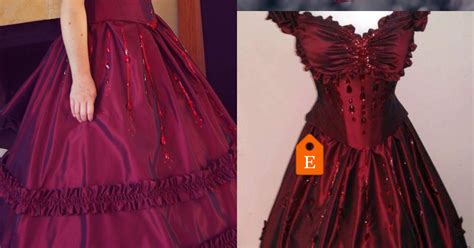 Red And Black Victorian Ballroom Dress Victorian Bustle Etsy