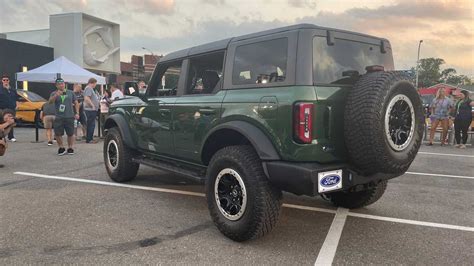 Ford Bronco Offers Heritage Inspired Eruption Green Paint For 2022