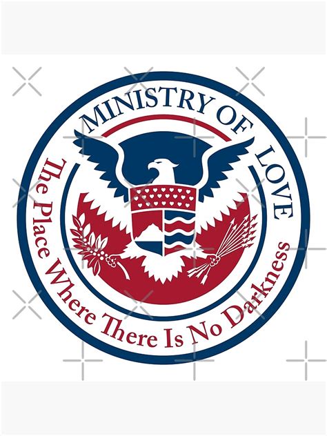 Ministry Of Love Official Seal Poster For Sale By Kislev Redbubble