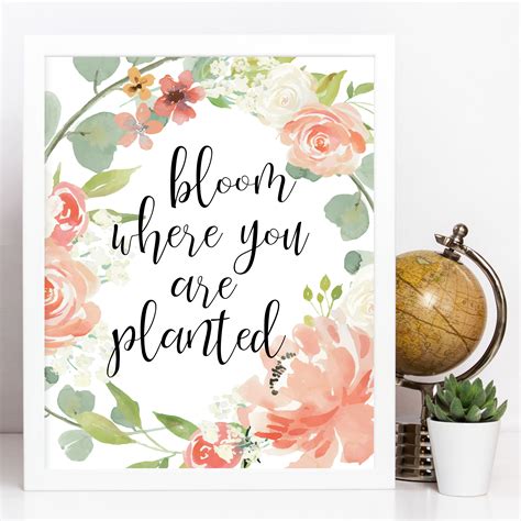 Bloom Where You Are Planted Print Southbound Market