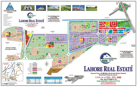 Lda City Lahore Phase 1 Map Free Download Easy To Use Lda City