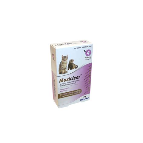 Moxiclear Spot On For Cats Pack Of 4 Hyperdrug