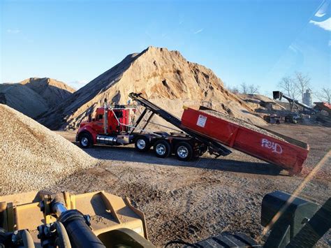 Sand And Gravel Dump Trucks Dumped Equipment Dump Trailers Garbage