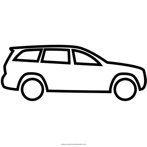 Suv Coloring Pages Sketch Coloring Page