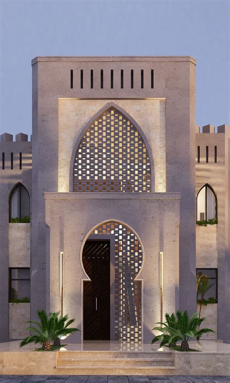 Arabian House On Behance In 2020 Building Front Designs Classic