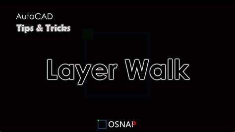 Layer Walk Tool In Autocad Youtube
