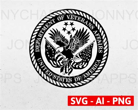 Buy US Department of Veterans Affairs Logo VA Seal Digital Vector