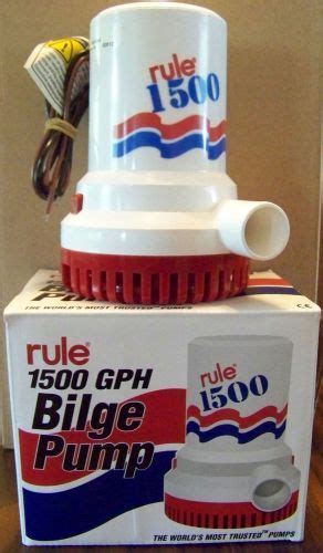 Buy Bilge Pump Rule 1500 GPH Standard Non Automatic 12V Rul 02 New In