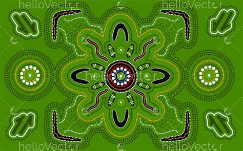 Green Aboriginal Artwork Download Graphics And Vectors