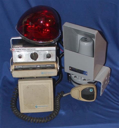 Vintage Police And Fire Radios At Mobile Charger Police