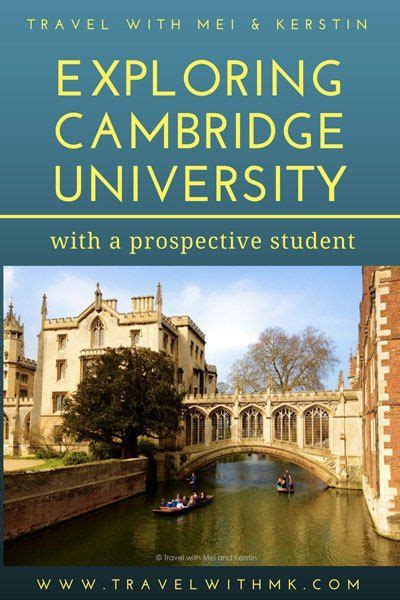 Exploring Cambridge University With A Prospective Student