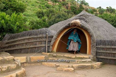 Photos And Pictures Of Sotho Woman In Front Of Hut Basotho Cultural