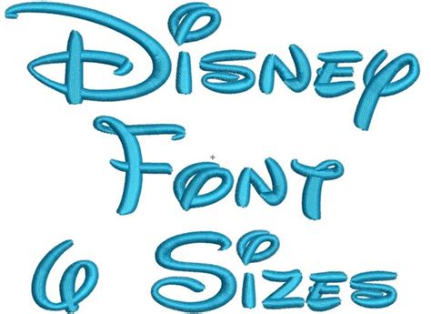 Disney Applique Machine Embroidery Font By Mysewcuteboutique