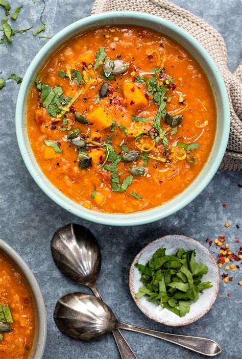 Pressure Cooker Sweet Potato Chickpea And Red Lentil Soup