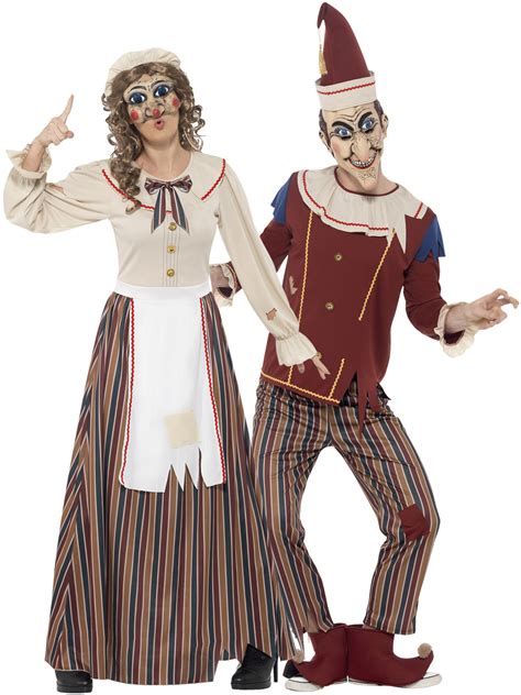 Ladies Punch And Judy Show Fancy Dress Costume Stag Do Adult Womens