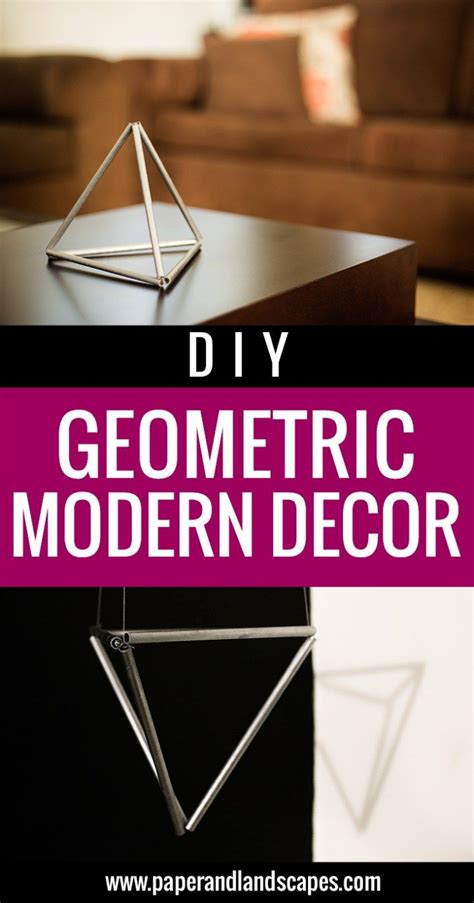 The Diy Geometric Modern Decor Is Easy To Make