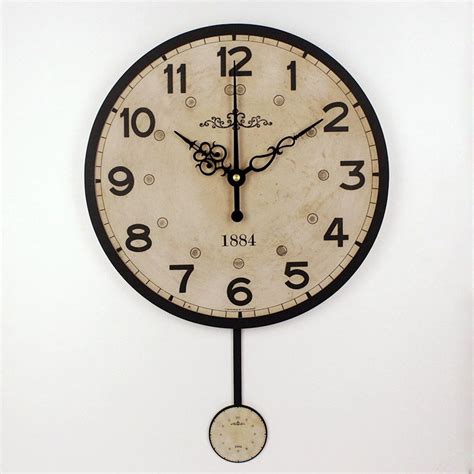 Silent Large Decorative Wall Clock Modern Design Vintage Round Wall Clock Home Decor 12888 Clo