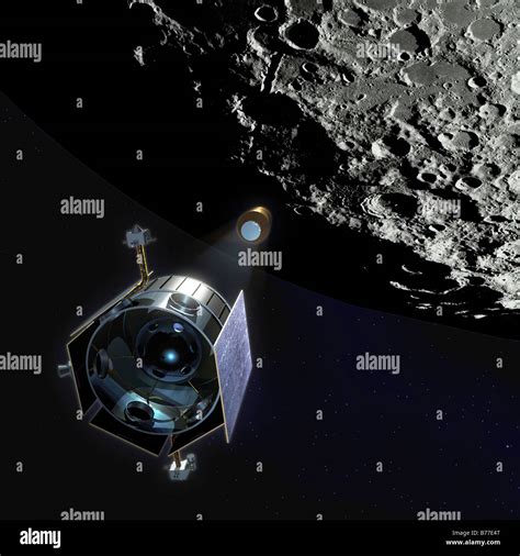 The Lunar Crater Observation And Sensing Satellite Lcross Stock Photo