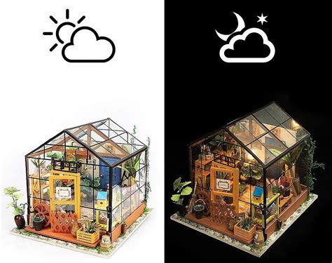 We found several options for you at several different price points. Miniature Greenhouse DIY Model Kit | A Mighty Girl