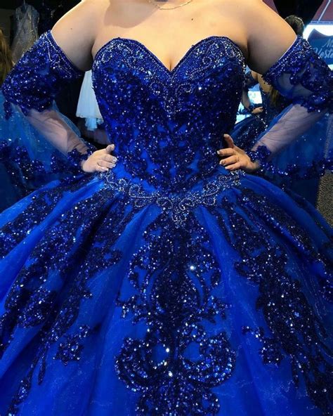 Royal Blue Quince Dresses Dark Blue Quinceanera Dresses Quinceanera