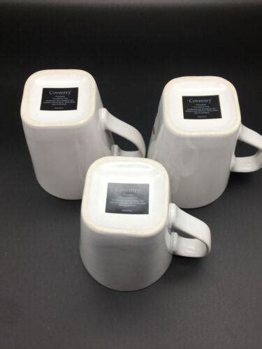 Coventry Porcelain Makayla Coffee Mugs Cups Japanese Cherry Blossom Set