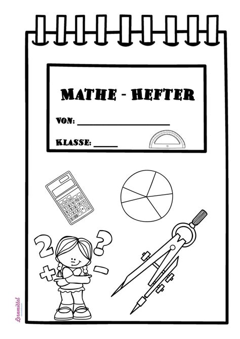 Viele bunte ausmalbilder für kinder warten auf dich. Mathe - Hefter Deckblatt - Unterrichtsmaterial Im Fach ...