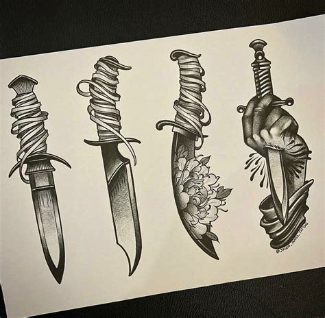 Download 63 knife sketch free vectors. Daggers | Tattoo's | Desenho tattoo, Adagas tattoo e ...