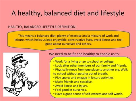 The Characteristics Of A Balanced Healthy Lifestyle Ppt