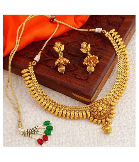 Buy Sukkhi Gold Alloy Necklace Set Pack Of 1 Online At Best Price