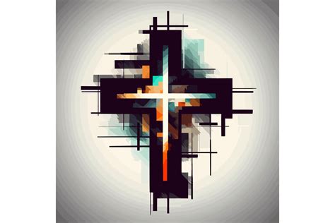 Svg Abstract Religious Cross Vector Illu Graphic By Evoke City