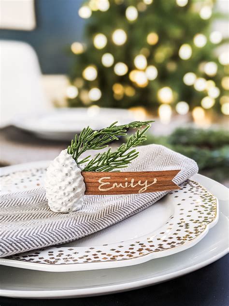 Check spelling or type a new query. These white concrete pine cone place card holders make a ...