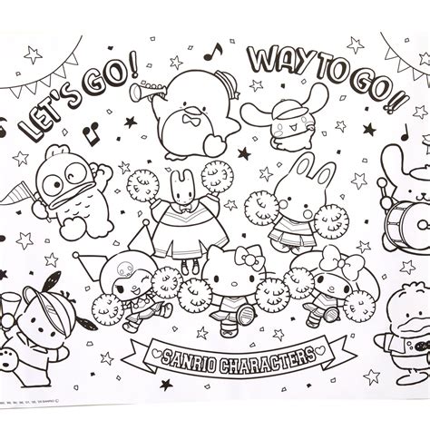 Hello Kitty & Friends Coloring Pages Roll | Hello kitty colouring pages