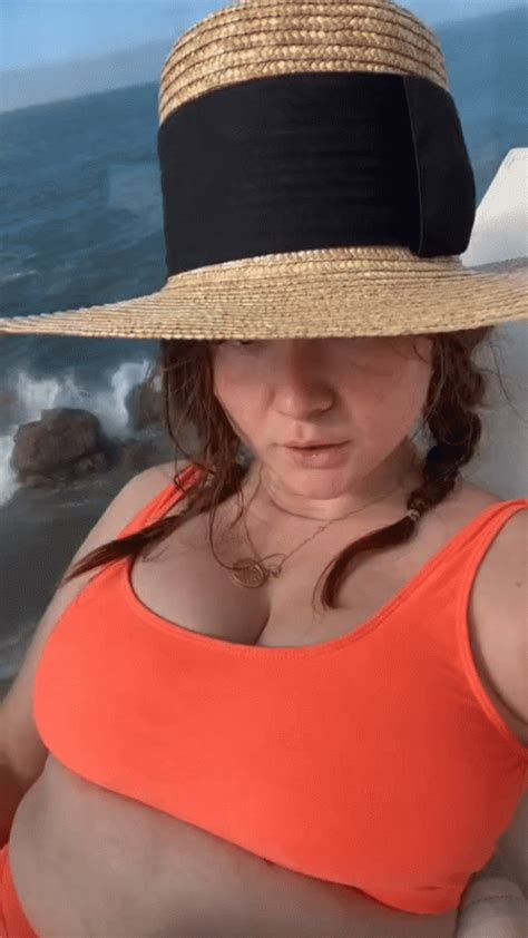 Emma Kenney In An Orange Bikini Of The Day