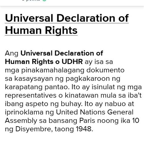 Halimbawang Karapantan Sa Ang Universal Declaration Of Human Rights