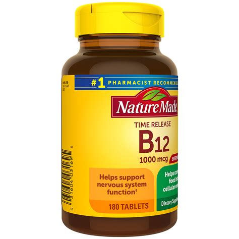 Nature Made Vitamin B12 1000 Mcg Time Release Tablets Dietary