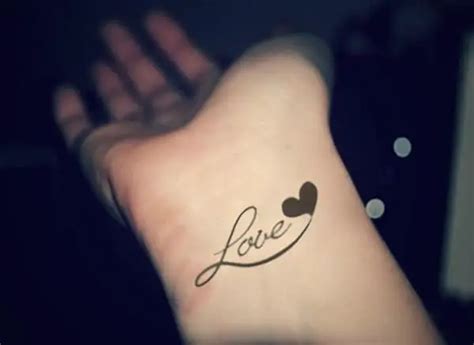 Amazing Love Tattoo Designs For Wrist Sheideas