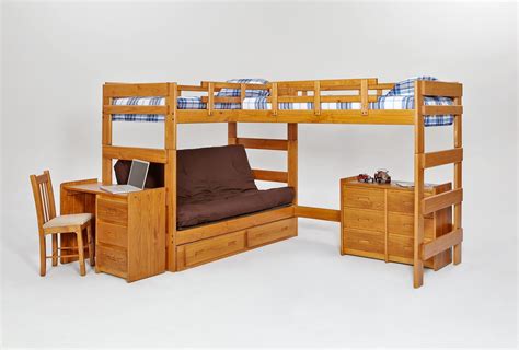 Buy Woodcrest Lf 6200 Heartland L Shaped Futon Loft Bed Futon Bunk
