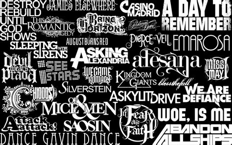 Emo Rock Band Logos