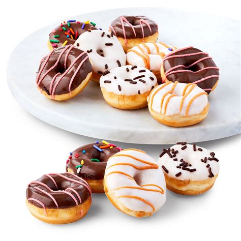 Freshness Guaranteed Iced Vanilla And Chocolate Mini Donuts 8 Oz 12