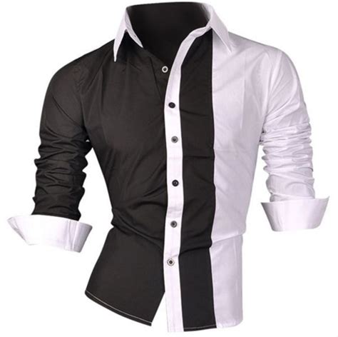 Mens Two Color Dress Shirt For The Stylishmen Trendy Design Offers