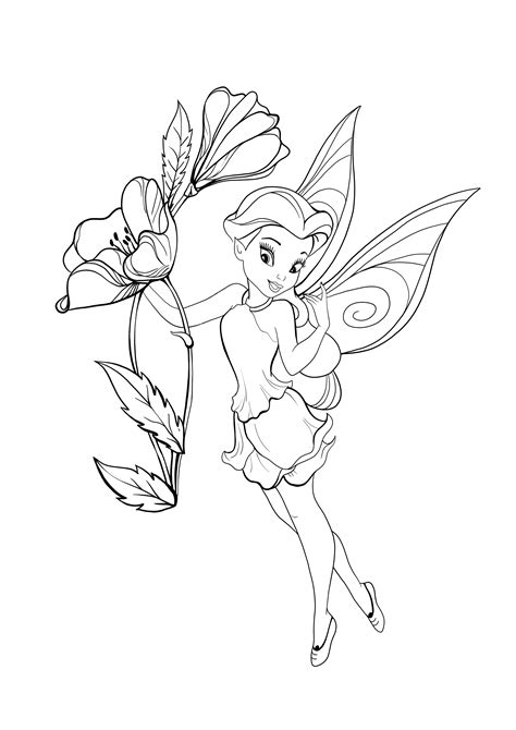 Disney Fairy Rosetta Coloring Pages