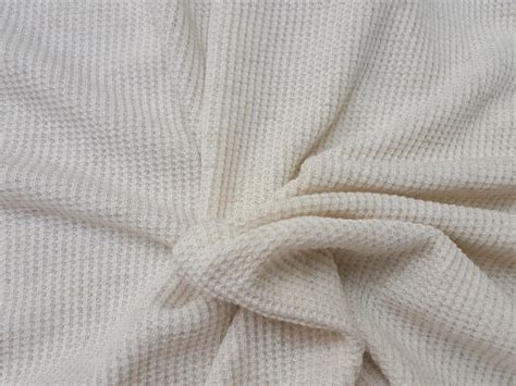 Oatmeal Linen Flax Blend Thermal Knit Fabric By Yard Waffle Etsy