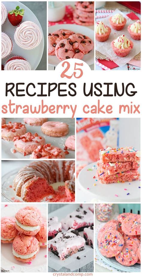 (by the way, i love that this recipe calls for real strawberries rather than just the jello. Over 25 Recipes Using Strawberry Cake Mix | Strawberry desserts, Cake mix desserts, Recipes ...