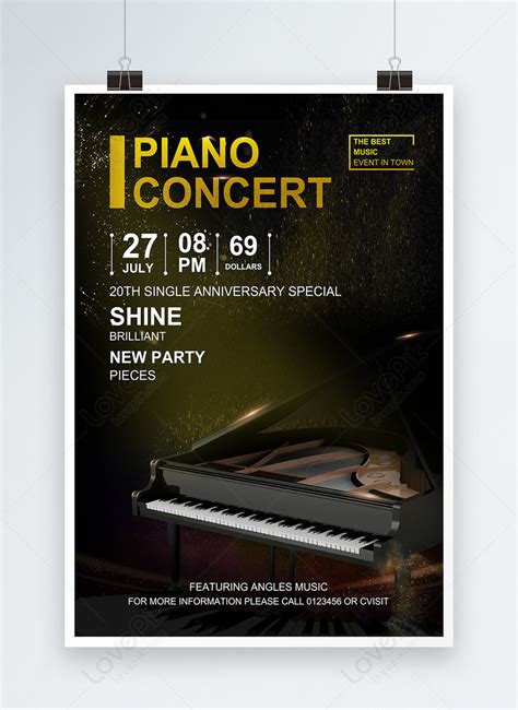 Piano Concert Poster Template Imagepicture Free Download 450000409