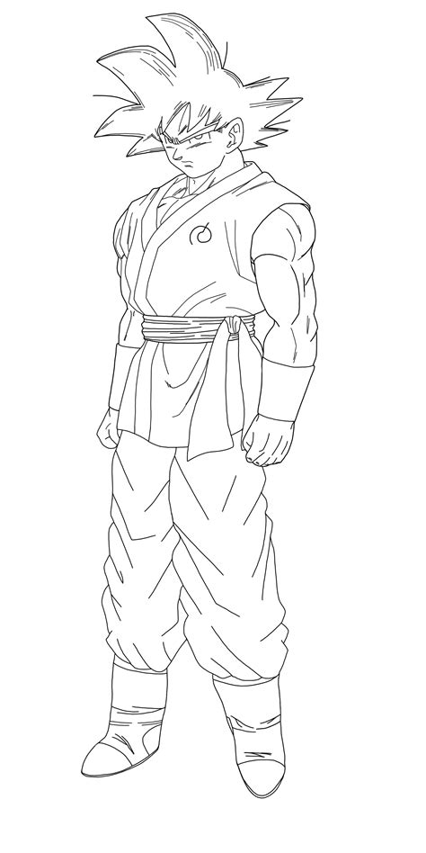 People interested in dragon ball z drawings full body also searched for. Goku Fukkatsu No F Lineart by DragonBallAffinity on DeviantArt