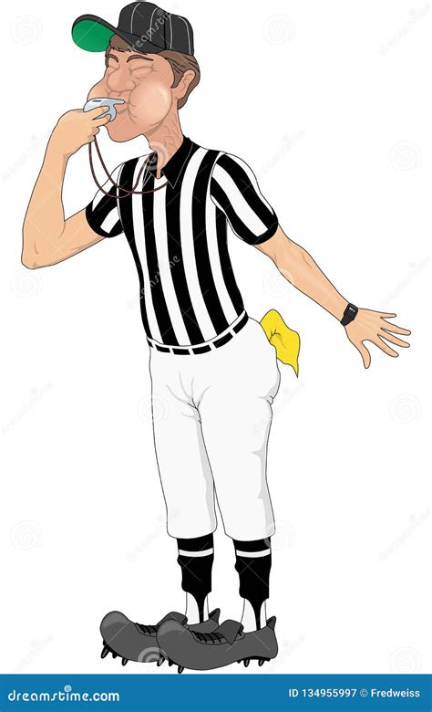 Cartoon Referee Whistle Stock Vector Illustration Of