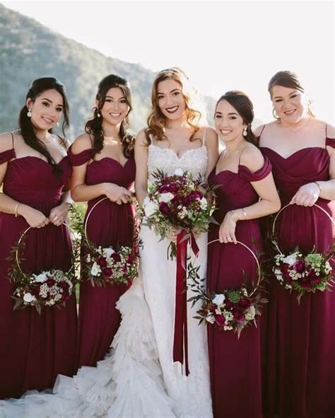 Gorgeous Burgundy And Ivory Fall Wedding Color Ideas Wedding